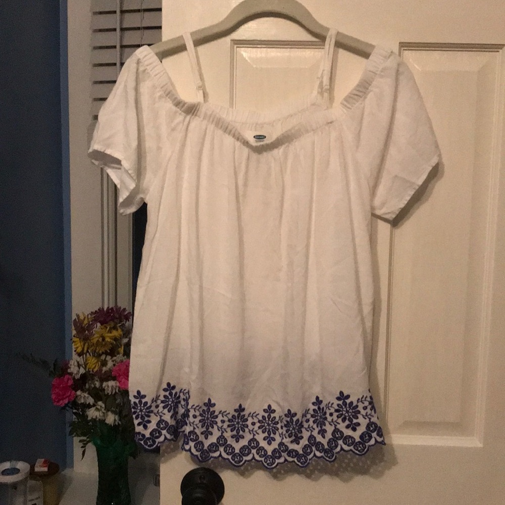 Old navy white off the shoulder top